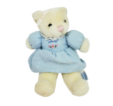 12&quot; Vintage Oshkosh B&#39;gosh Creme Teddy Bear W/ Dress Stuffed Animal Plush Toy - £67.58 GBP