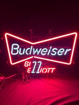 Rare 1993 Budweiser Bill Elliott #11 Neon Sign NASCAR Racing Bar Light W... - $4,692.56 MXN