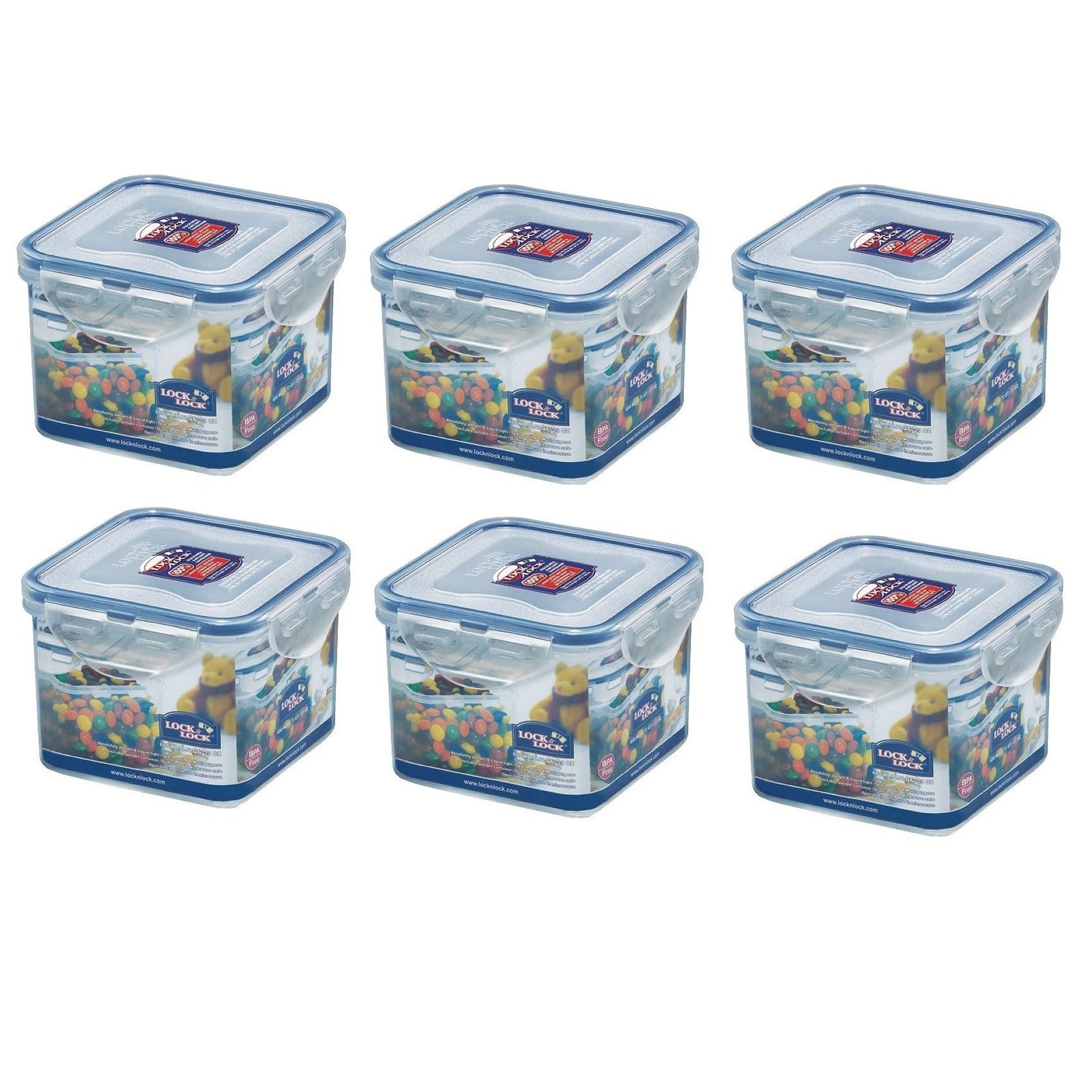 Lock & Lock, No BPA, Water Tight, Food Container, 2.8-cup, 23-oz, Pack of 6, HPL - $27.71