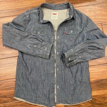 Levi’s Youth XL Jersey Lined Denim Shirt Levi Strauss &amp; Co - £13.90 GBP