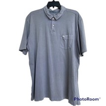 Tommy Bahama Gray Polo Shirt Men&#39;s XL Short Sleeve  Cotton Top UPF 30 - $16.71