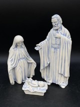 Duncan Mold 4 Piece Nativity Joseph Mary Baby Jesus &amp; Manger Crèche 1987 - $44.54