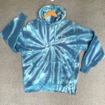 Ella Hoodie Womens S Blue Tie Dye Elephant Logo Hooded Pocket Sweatshirt - £13.78 GBP