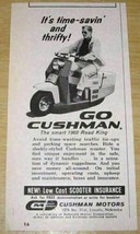 1960 Print Ad Cushman Road King Motor Scooters Lincoln,Nebraska  - £7.62 GBP