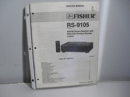 Fisher RS-9105      Original Service Manual Free Shipping - £3.10 GBP