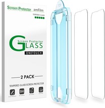 AmFiIm Tempered Glass Screen Protector for 14 6.1&quot; 13 13 Pro 6.1&quot; Easy OneTouch  - £16.09 GBP