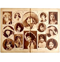 Actresses Prominent In Silent Film Drama 1920s Film Theater Centerfold L... - $59.99