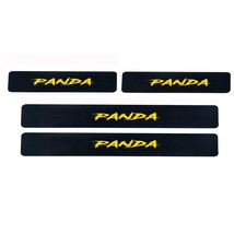 Pu leather Decorative Stickers Car Door Sill Protector For Fiat  - £48.31 GBP
