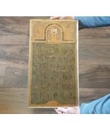 Vintage Embossed Copper Enamel Wall Decoration of the Armenian Alphabet ... - £211.52 GBP