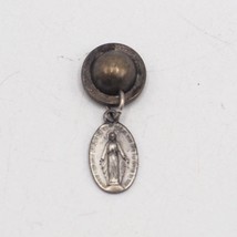 Vintage Mary Religious Medallion Pendant - £19.34 GBP
