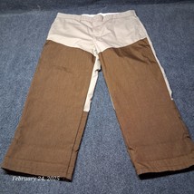Vintage Rattlers Brand Khaki Brush Guard Pants SZ 44x29 With Suspender B... - $27.51