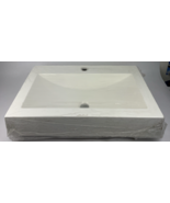 NEPTUNE PRODUCTS 28&quot; x 17&quot; White Drop-In Bathroom Sink Ceramic Rectangle... - $415.55 CAD