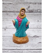 Vintage Christmas Nativity Chalkware Figure 4.5&quot; Replacement - $0.99