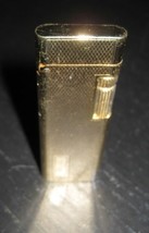 Flamex Corniche Luxury Line Gold Tone Engravable Side Roller Gas Butane Lighter - $19.99