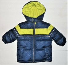 iXtreme Infant Boys Winter Coat Blue Yellow with Hood Puffer Size 12M NWT - $30.05