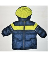 iXtreme Infant Boys Winter Coat Blue Yellow with Hood Puffer Size 12M NWT - £24.02 GBP