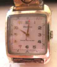 Westclox Men’s Wristwatch deco style Goldtone - £14.57 GBP