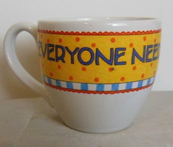 Vintage Mary Engelbreit Mug / Cup  3&quot; &quot;Everyone Need Their Own Spot&quot; - £11.68 GBP