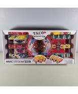 Taco Gift Set Festive 9 Piece Dishwasher Safe Kit 4 Holders 1 Bowl 4 Spo... - $28.99