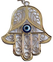 Renaissance silver metal hamsa evil eye original design from Israel holy land - £8.44 GBP