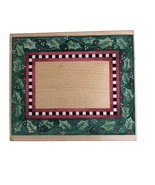 Stamps Happen Linda Grayson Holly Frame #90006 Unused Rubber Christmas C... - £6.33 GBP