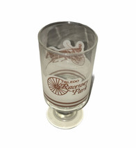 Vintage Toledo Raceway Park Footed Glass Cup - £13.20 GBP