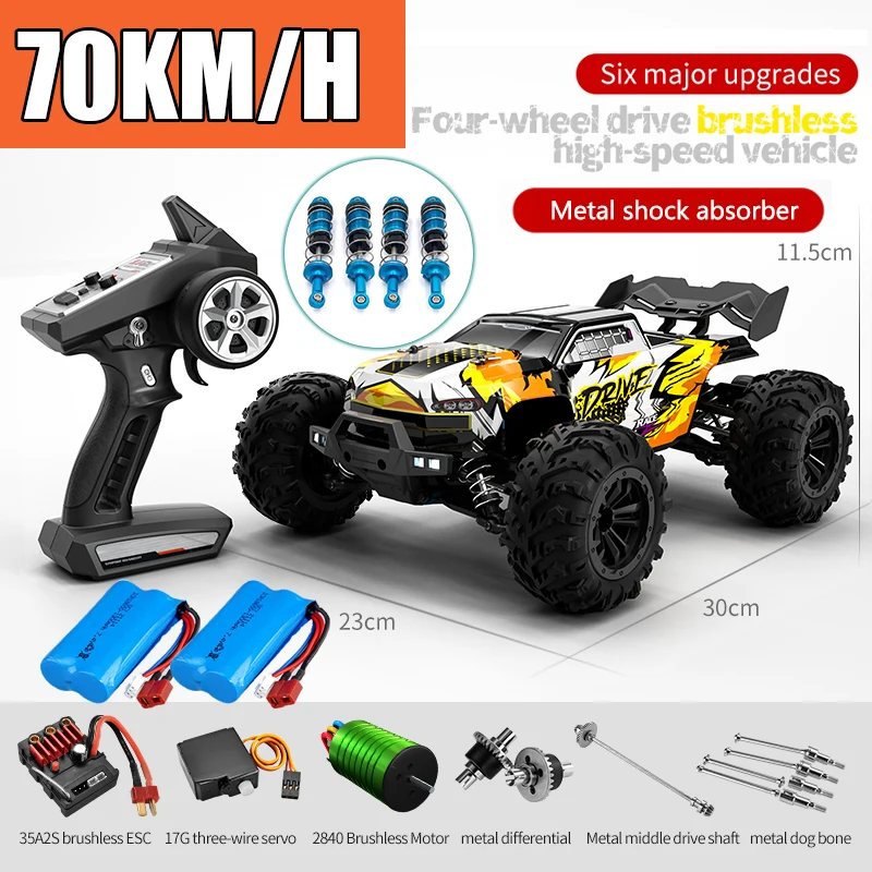 RC Cars 2.4G 390 Moter High Speed Racing with LED 4WD Drift Remote Control - £78.01 GBP+