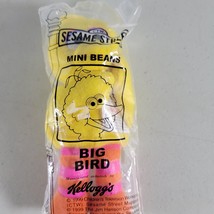 Sesame Street Big Bird Mini Beans Plush Kelloggs 1999 4.75&quot; Rare  - £6.24 GBP