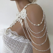 Bridal Handmade Beaded Wedding Accessories Shawl - £39.15 GBP