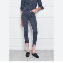 Felicite Bye Bye skinny jeans cropped size 30 in grey/charcoal w/ raw hem - £37.24 GBP