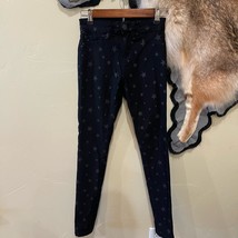 YMI Black Star Print Skinny Pants Jeggings Size 0 Stretchy - $274.93 MXN
