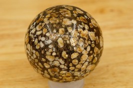 Wicca Reiki Healing Magic 2.25&quot; Sphere Ball Ocean Jasper Coffee Brown Ge... - £19.13 GBP