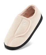 HARENCE Women&#39;s Slippers Memory Foam Adjustable Fur Lined Size 38/39 - $91.06 MXN