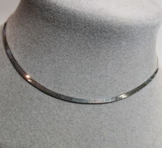 Sterling Silver Herringbone 29&quot; Necklace Designer Danecraft Primavera It... - $22.23