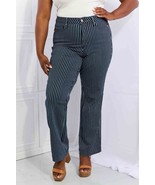 Judy Blue Cassidy Full Size High Waisted Tummy Control Striped Straight ... - $87.80 CAD