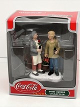 Vintage Coca Cola Town Square Collection Friends Holding Cokes Poinsetti... - $14.03