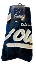 NFL Dallas Cowboys 50x60 Royal Plush Throw Blanket BRAND NEW - £30.37 GBP