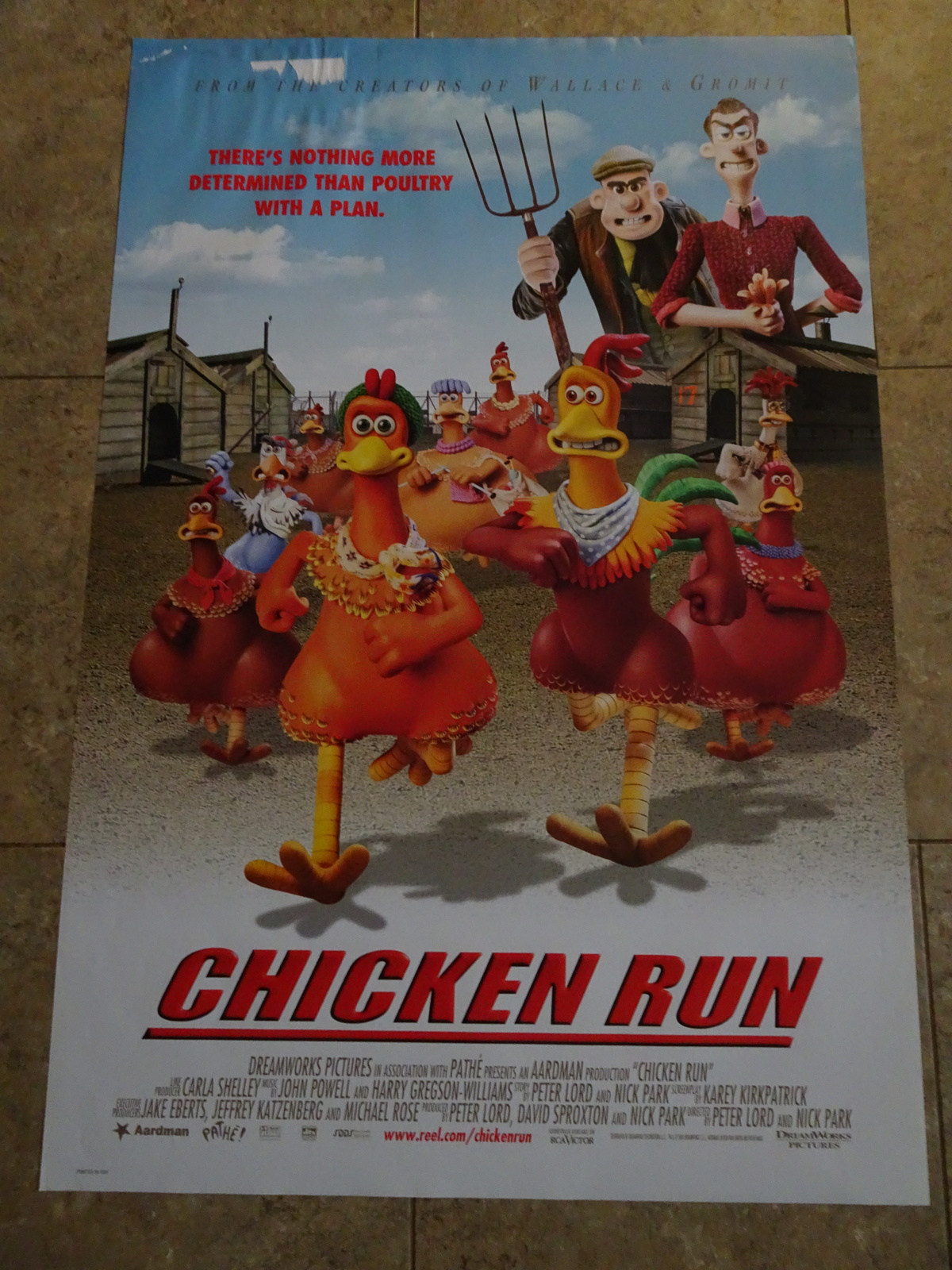 CHICKEN RUN - MOVIE POSTER - $5.00
