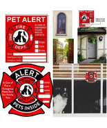 Pet Alert Fire Rescue Safety Emergency Save Pets Sticker 2 Types - $4.20 CAD