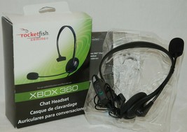 XBOX 360 RocketFish Gaming RF-GXB1301 LIVE Chat Headset Microphone communicator - £4.46 GBP