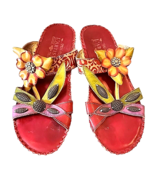 LArtiste Spring Step Sandals Shoes Size 7 / 38 Charlotte Wedge Heel Sun ... - £26.46 GBP