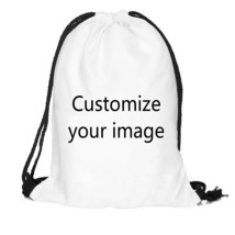 Custom BackpaJustin Bieber Printing Pattern Drawstring Bags Travel  Backpack Wom - £21.94 GBP