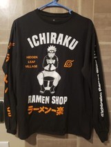 Naruto Mens Long Sleeve T Shirt Size Medium Black Ripple Junction - £11.15 GBP