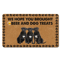 Funny Cane Corso Dogs Outdoor Doormat Beer And Dog Treats Mat Gift For D... - £31.02 GBP