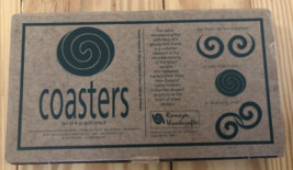 New in Box Set of Romeyn Woodcrafts Wooden Spiral Coasters New Zealand - £31.14 GBP