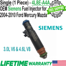 OEM Siemens x1 Fuel Injector For 2004-2010 Ford Mercury Mazda 3.0L V6 &amp; 4.6L V8 - £29.40 GBP