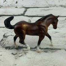 Breyer Horse Figure Dark Brown 1999 Retired Stallion Miniature 2&quot; - $11.88