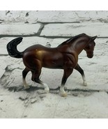 Breyer Horse Figure Dark Brown 1999 Retired Stallion Miniature 2&quot; - £9.34 GBP