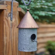 Two-Tone Silo Birdhouse - Farmhouse - £32.87 GBP