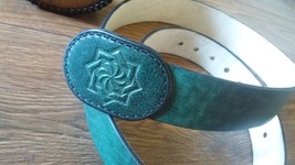 Armenian Leather Belt, Belt for Men, Belt and Buckle, Handmade Eternity Belt - $109.00